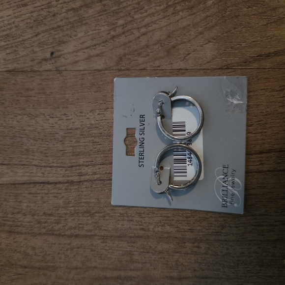 Sterling Silver Hoop Earrings - Picture 2 of 5